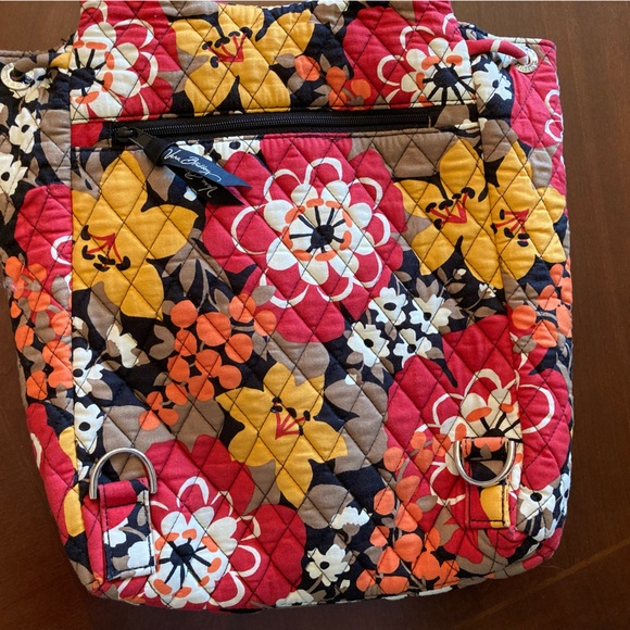 Vera Bradley Red and Yellow Floral Tote Bag - Picture 8 of 10